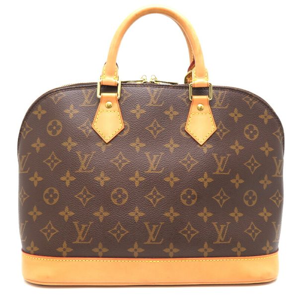 dh77777 2 Louis Vuitton Alma Monogram Handbag Brown