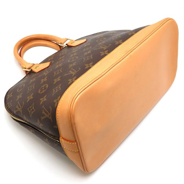 dh77777 3 Louis Vuitton Alma Monogram Handbag Brown