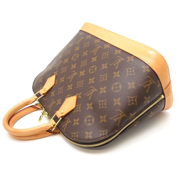 dh77777 4 Louis Vuitton Alma Monogram Handbag Brown