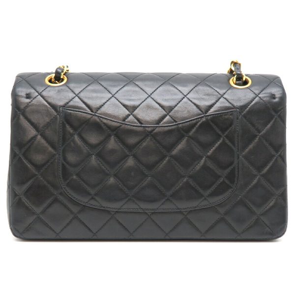 dh77923 2 Chanel Matelasse 25 Chain Lambskin Shoulder Bag Black