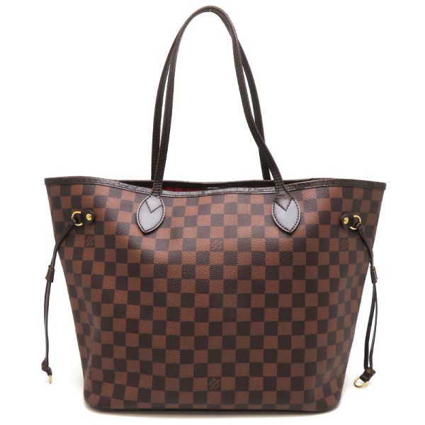 dh78023 1 Louis Vuitton Neverfull MM Damier Handbag Brown