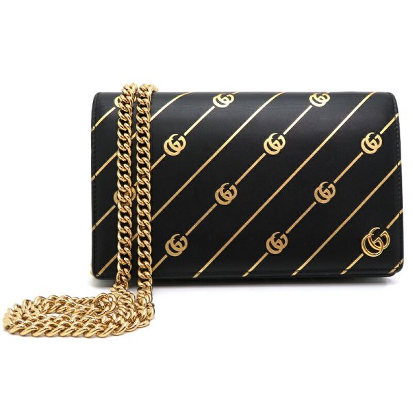 dh78084 1 Gucci Chain Wallet Black