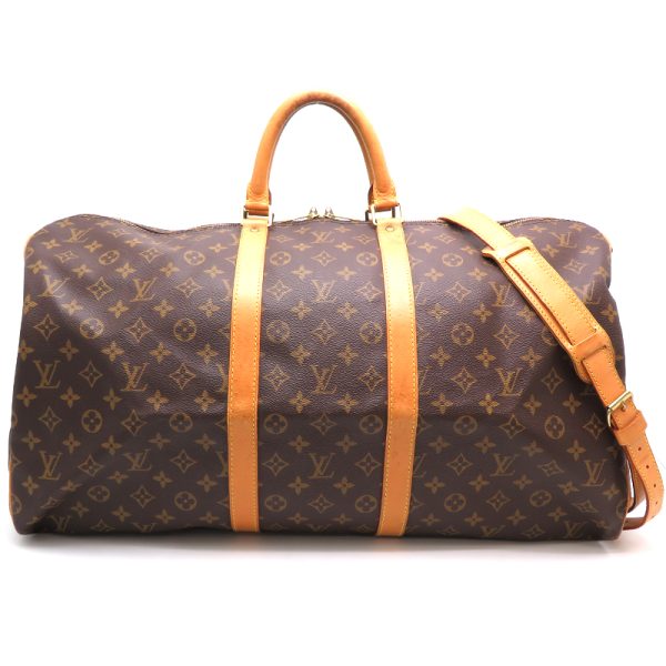 dh78202 1 Louis Vuitton Keepall 55 Monogram Bag Brown