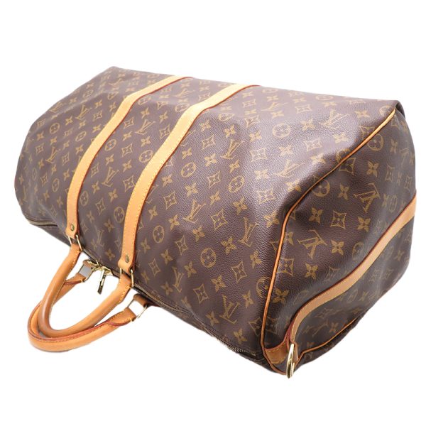 dh78202 4 Louis Vuitton Keepall 55 Monogram Bag Brown