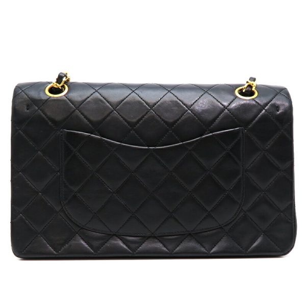 dh78214 2 Chanel Matelasse 25 Chain Lambskin Shoulder Bag Black