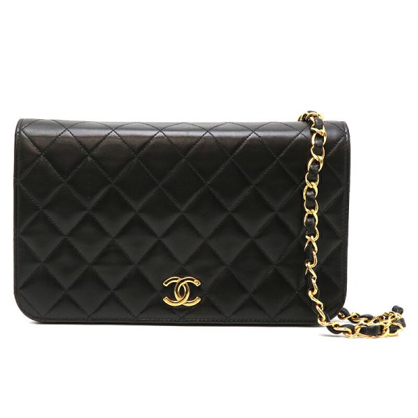 dh78262 1 Chanel Matelasse 23 Chain Lambskin Shoulder Bag Black