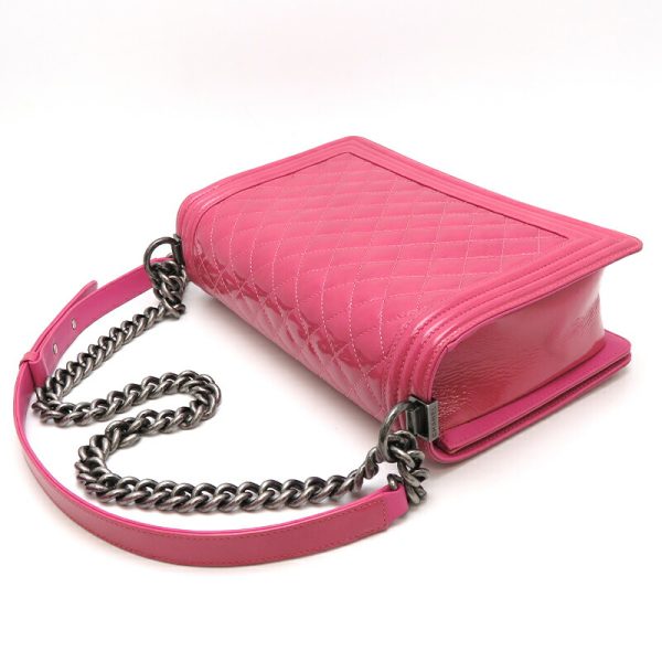 dh78265 4 Chanel Boy Chanel Chain Patent Shoulder Bag Pink