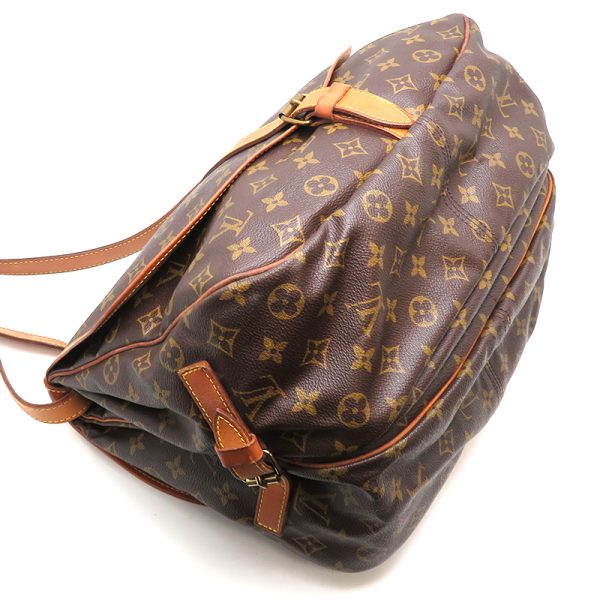 dh78428 3 Louis Vuitton Saumur 35 Monogram Shoulder Bag Brown