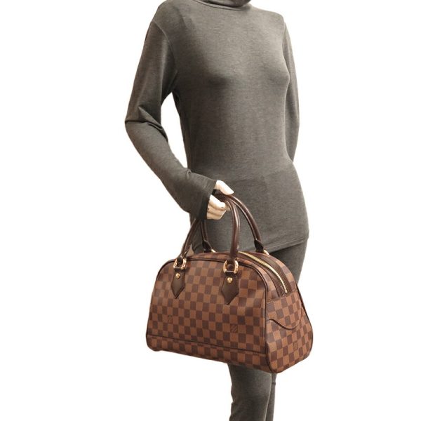 dh78431 9 Louis Vuitton Duomo Damier Handbag Brown