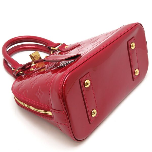 dh78450 3 Louis Vuitton Alma BB Vernis Handbag Red