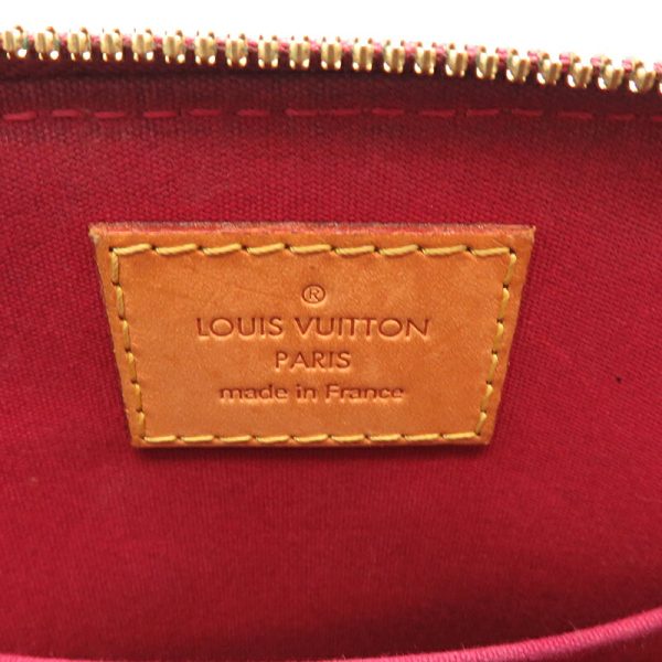 dh78450 7 Louis Vuitton Alma BB Vernis Handbag Red