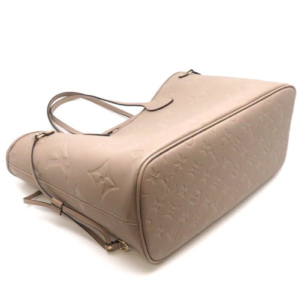 dh78514 3 Louis Vuitton Neverfull MM Monogram Empreinte Handbag Beige