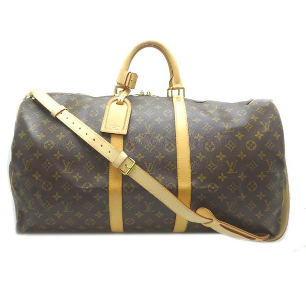 dh78542 1 Louis Vuitton Keepall Bandouliere 55 Monogram Bag Brown