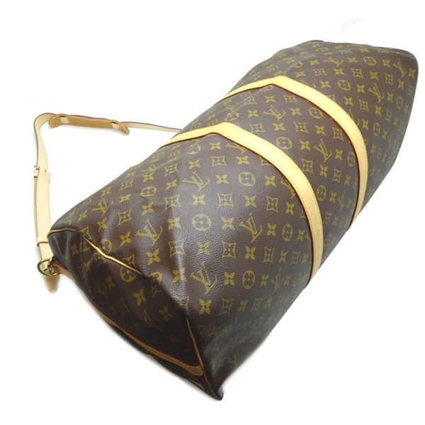 dh78542 3 Louis Vuitton Keepall Bandouliere 55 Monogram Bag Brown