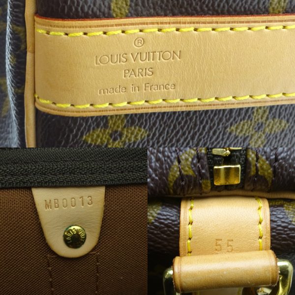 dh78542 7 Louis Vuitton Keepall Bandouliere 55 Monogram Bag Brown