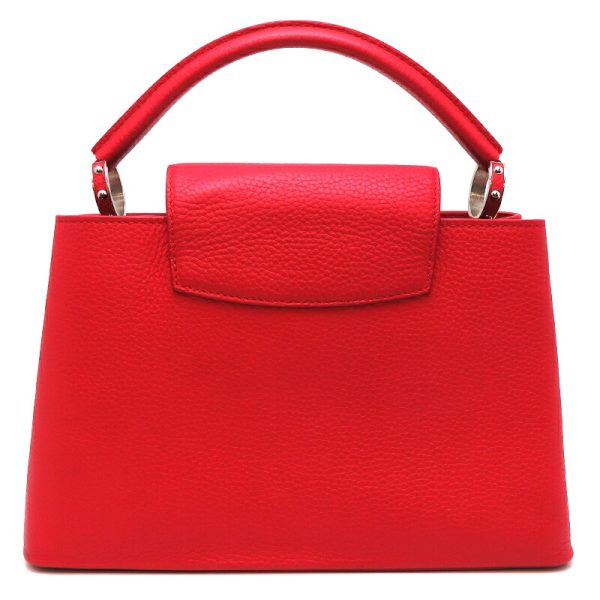 dh78646 2 Louis Vuitton Capucines PM Taurillon Handbag Red