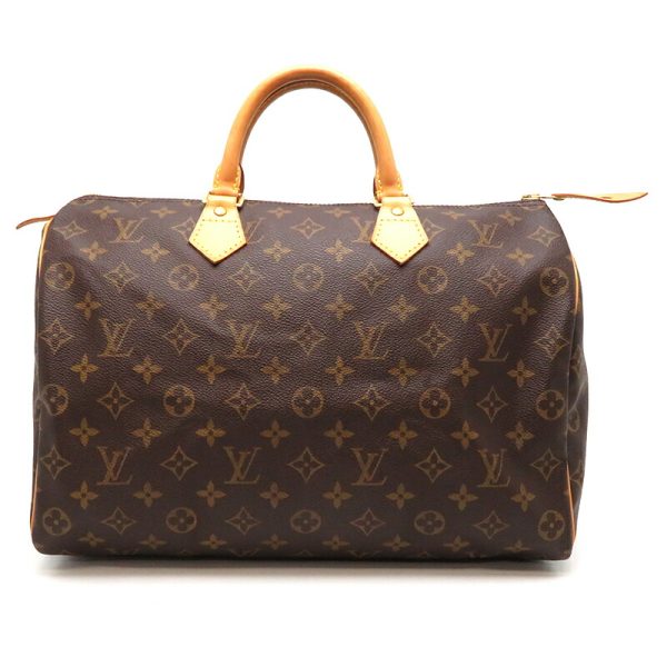 dh78674 1 Louis Vuitton Speedy 35 Monogram Handbag Brown