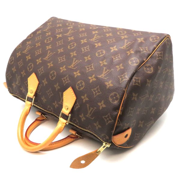 dh78674 4 Louis Vuitton Speedy 35 Monogram Handbag Brown