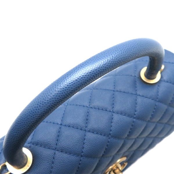 dh78690 5 Chanel Coco Handle 29 Caviar Skin Handbag Blue