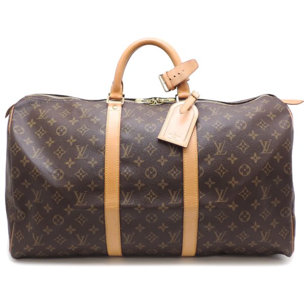 dh78750 1 Louis Vuitton Keepall 50 Monogram Bag Brown