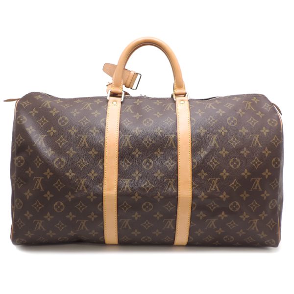 dh78750 2 Louis Vuitton Keepall 50 Monogram Bag Brown