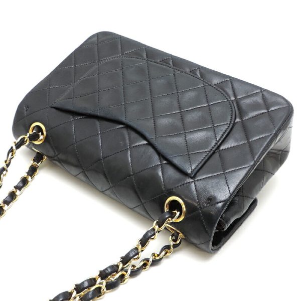 dh78751 4 Chanel Matelasse 23 Double Chain Lambskin Shoulder Bag Black