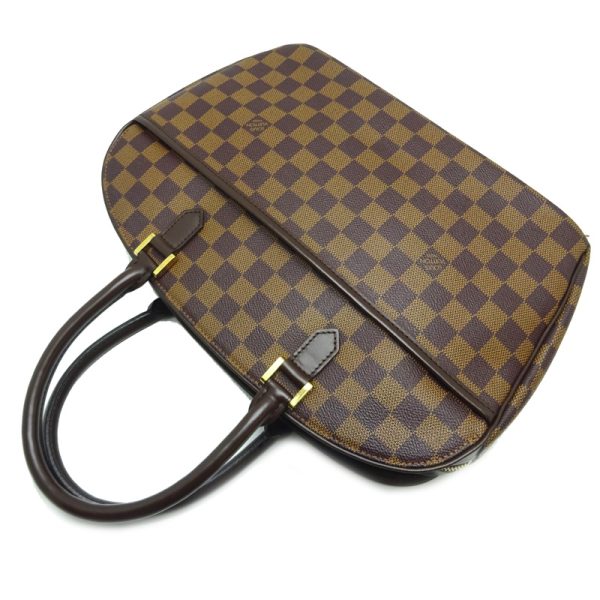 dh78773 4 Louis Vuitton Sarria Oriental Damier Handbag Brown