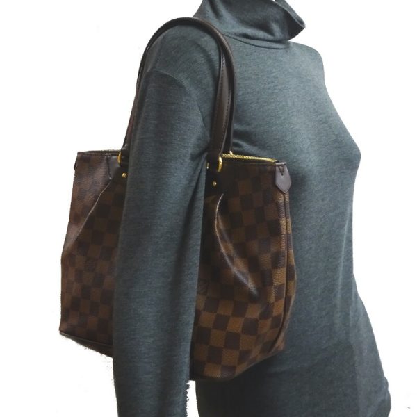 dh78776 8 Louis Vuitton Westminster PM Damier Handbag Brown