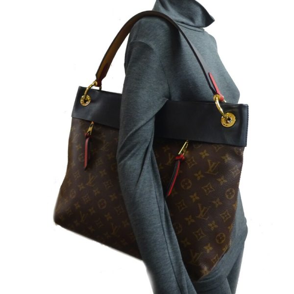 dh78781 8 Louis Vuitton Tuileries Hobo Tote Bag Brown