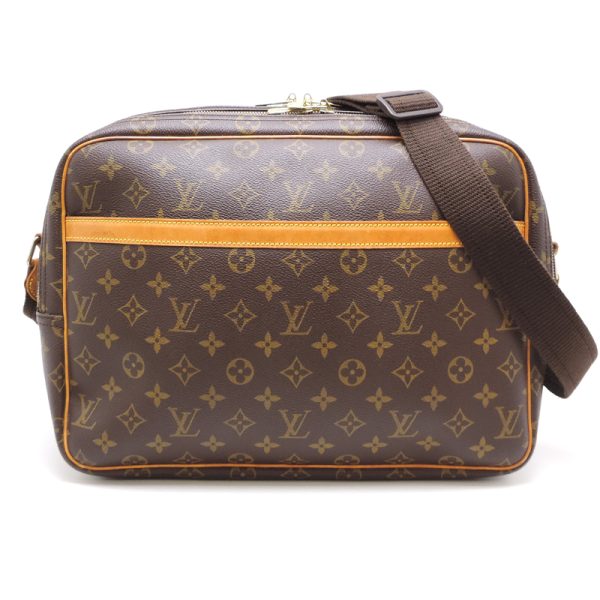 dh78826 1 Louis Vuitton Reporter GM Monogram Shoulder Bag Brown