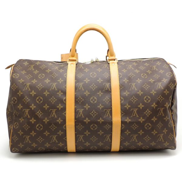 dh78828 2 Louis Vuitton Keepall 50 Monogram Bag Brown