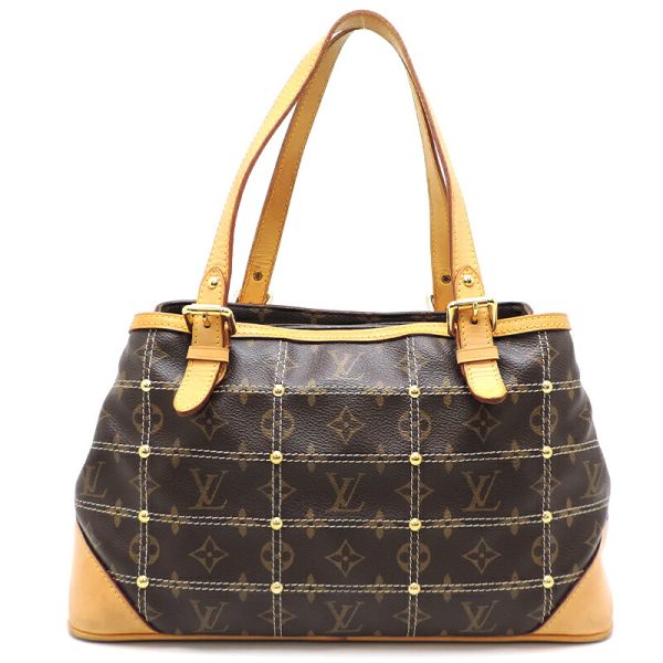 dh78845 2 Louis Vuitton Rivet Tote Monogram Shoulder Bag Brown