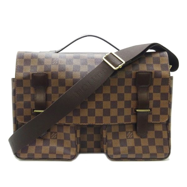 dh78972 1 Louis Vuitton Broadway Damier Shoulder Bag Brown