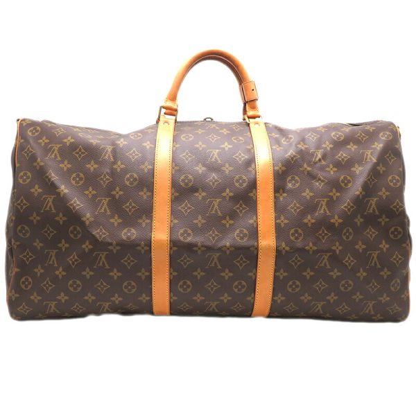 dh79040 2 Louis Vuitton Keepall 60 Monogram Bag Brown