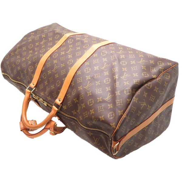 dh79040 4 Louis Vuitton Keepall 60 Monogram Bag Brown