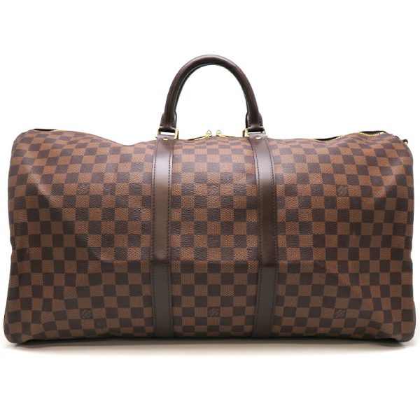 dh79047 2 Louis Vuitton Keepall Bandouliere 55 Damier Bag Brown