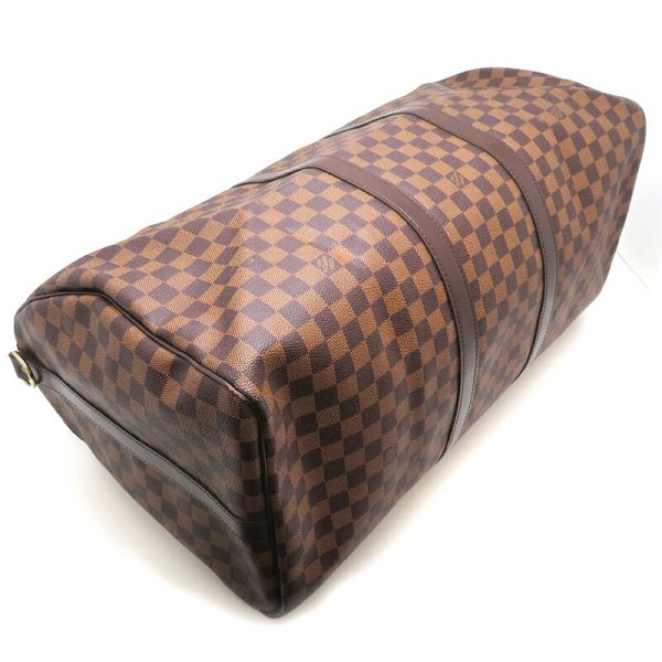 dh79047 3 Louis Vuitton Keepall Bandouliere 55 Damier Bag Brown