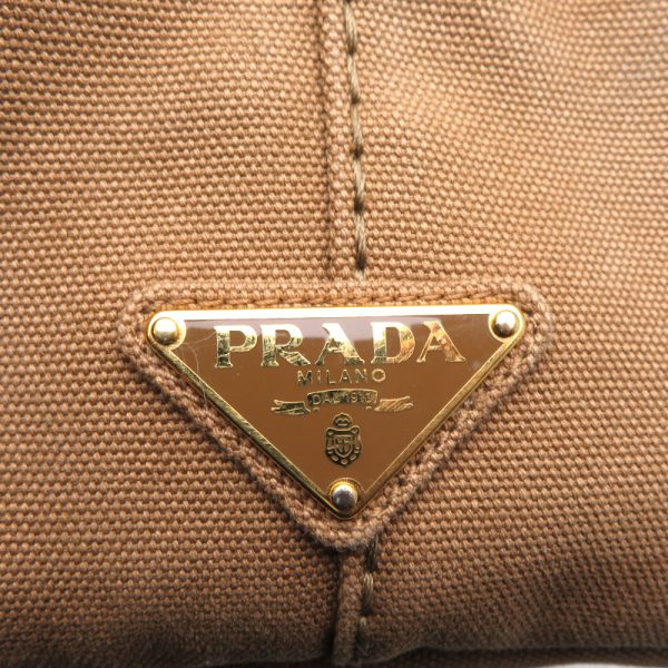 dh79133 8 Prada Handbag Canapa Brown