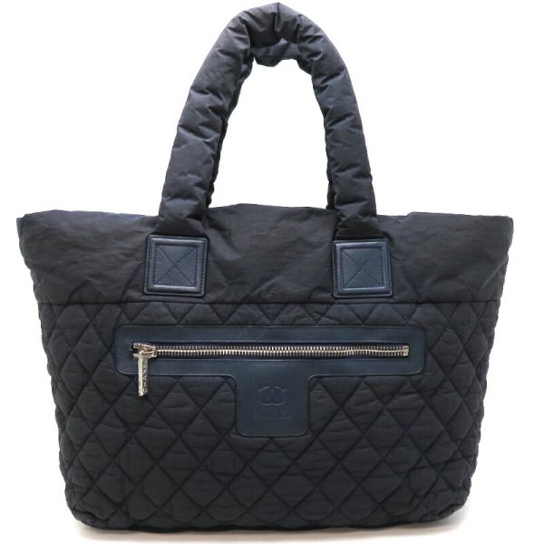 dh79184 2 Chanel Cococoon Tote Nylon Tote Bag Blue