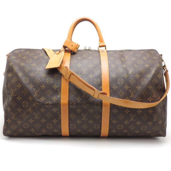 dh79205 1 Louis Vuitton Keepall Bandouliere 55 Monogram Bag Brown