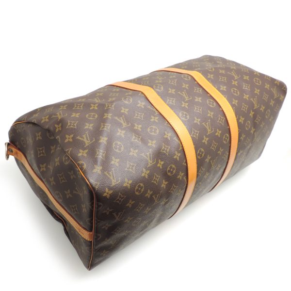 dh79205 3 Louis Vuitton Keepall Bandouliere 55 Monogram Bag Brown