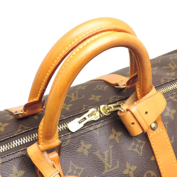 dh79205 5 Louis Vuitton Keepall Bandouliere 55 Monogram Bag Brown