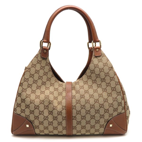 dh79222 2 Gucci Jackie Shoulder GG Bag Beige