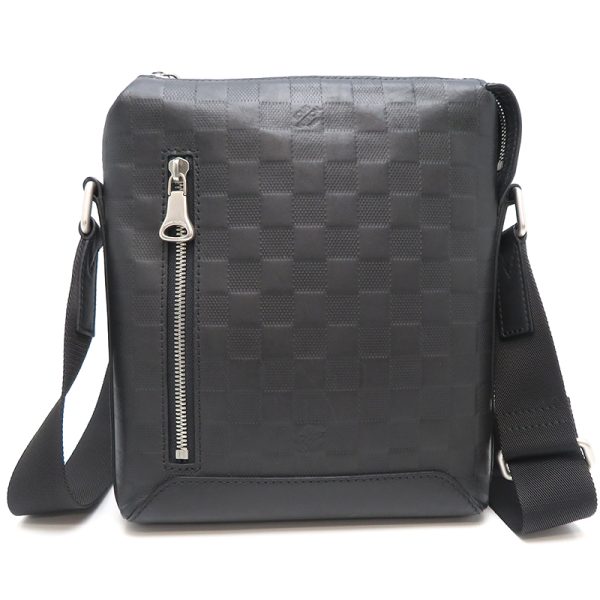 dh79272 2 Louis Vuitton Discovery Messenger Damier Infini Shoulder Bag Black