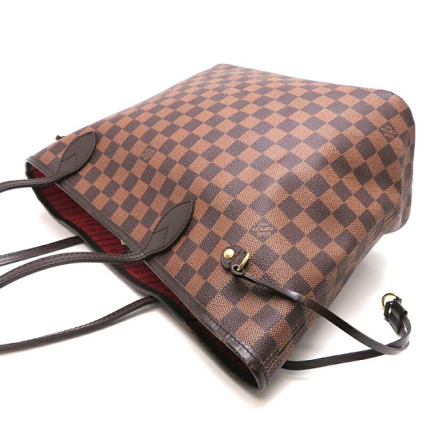 dh79321 4 Louis Vuitton Neverfull MM Damier Tote Bag Brown