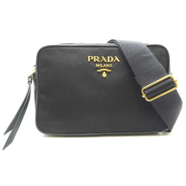 dh79332 1 Prada Nylon Shoulder Bag Black