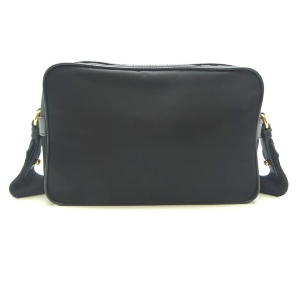 dh79332 2 Prada Nylon Shoulder Bag Black