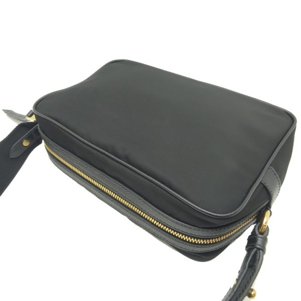 dh79332 4 Prada Nylon Shoulder Bag Black