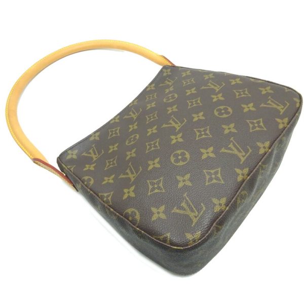 dh79334 3 Louis Vuitton Looping MM Monogram Shoulder Bag Brown