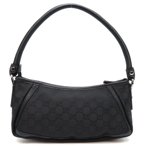 dh79352 2 Gucci Shoulder GG Denim Bag Black